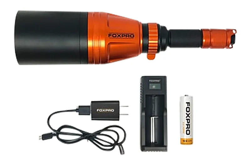 Foxpro GUNFIRE Gun Fire Orange/Black Metal Red/Green/White Filter