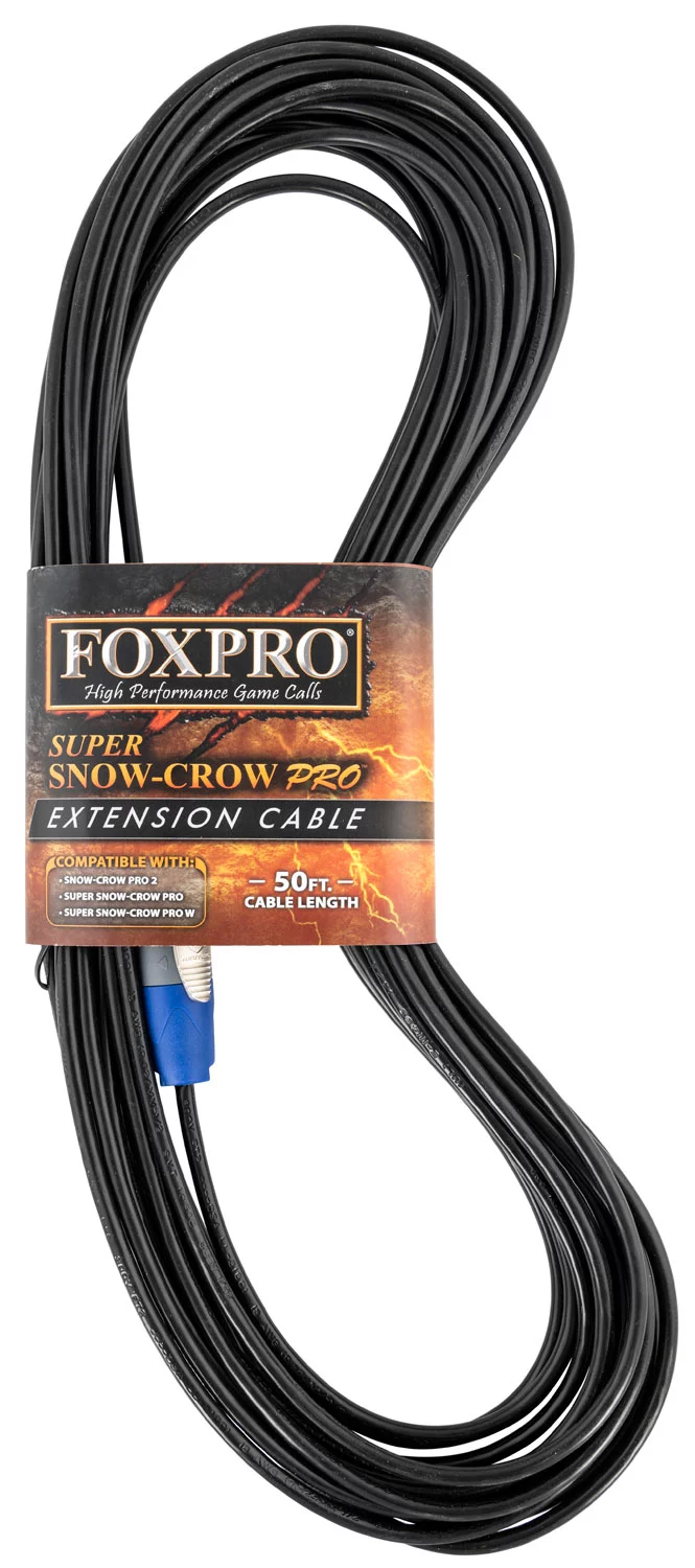 Foxpro CBL50FTSCP2SSCP Speaker Extension Cable 50' Black for FoxPro Super Snow Crow Pro & Snow Crow Pro 2