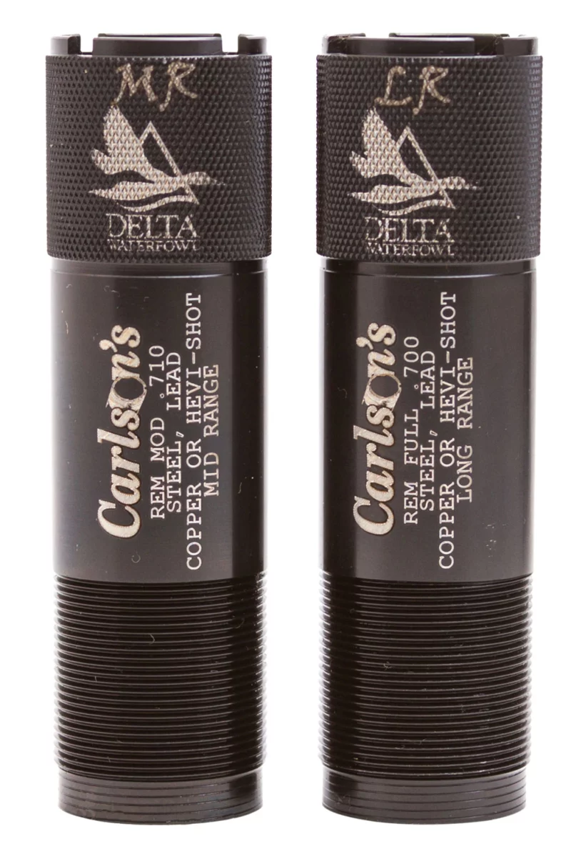 Carlson's Choke Tubes 07260 Delta Waterfowl Remington Rem Choke 12 Gauge Mid/Long Range Knurled 17-4 Stainless Steel