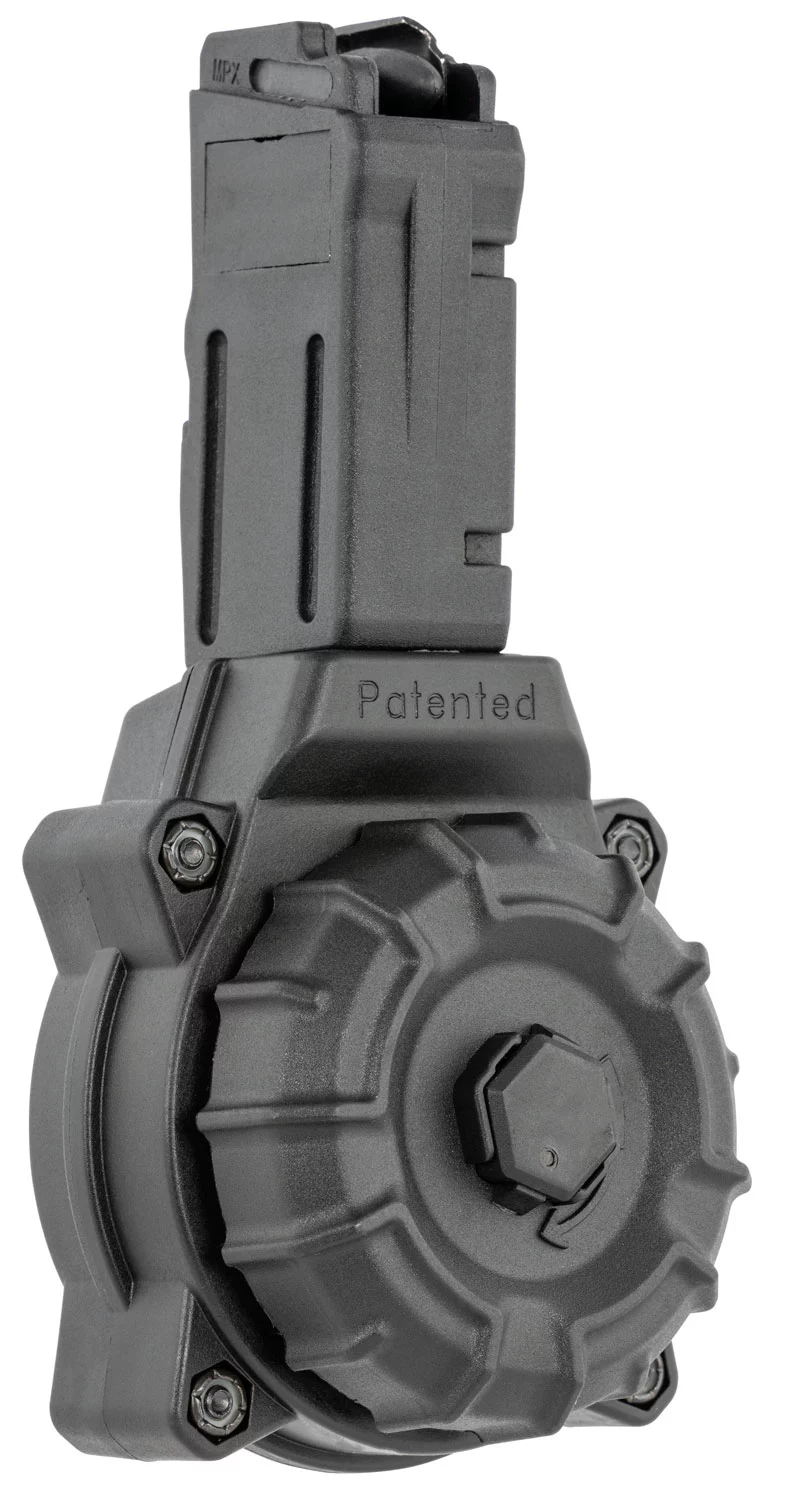ProMag DRMA36 Standard 30rd Drum 9mm Luger Fits Sig MPX Black DuPont Zytel Polymer