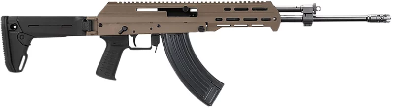 M+M Industries M10XZSHFDE M10X 7.62x39mm 30+1 16.50" Barrel w/Muzzle Brake, 5 Position Side Folding Collapsible Stock, Black Magpul SL Grip, Short Handguard Optics Ready