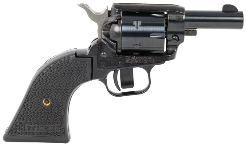 Heritage Mfg BK22B2 Barkeep 22 LR 6 Shot, 2.68" Black Oxide Steel Barrel, Black Oxide Zinc Alloy Frame, Black Oxide Cylinder, Black Laminate Grip, Manual Safety, Exposed Hammer