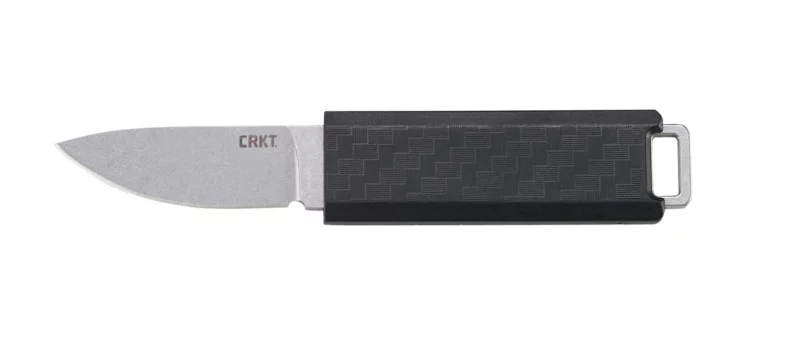 CRKT 2425 Scribe 1.74" Fixed Drop Point Plain Stonewashed 5Cr15MoV SS Blade/ 2.38" Black GRN Handle Includes Pocket Clip/Sheath