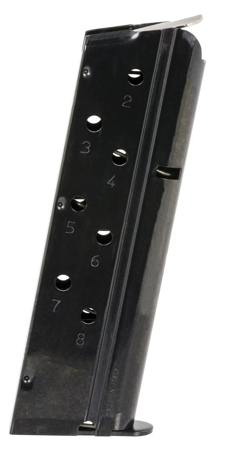 Mec-Gar MGCGOV40B Standard 8rd 40 S&W Fits 1911 Government Blued Carbon Steel