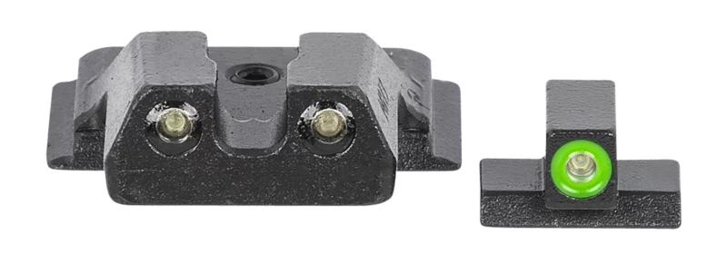Meprolight USA 417703111 Hyper-Bright Green Tritium Green Outline Front Sight-Green Tritium Black Outline Rear Smith & Wesson M&P Shield