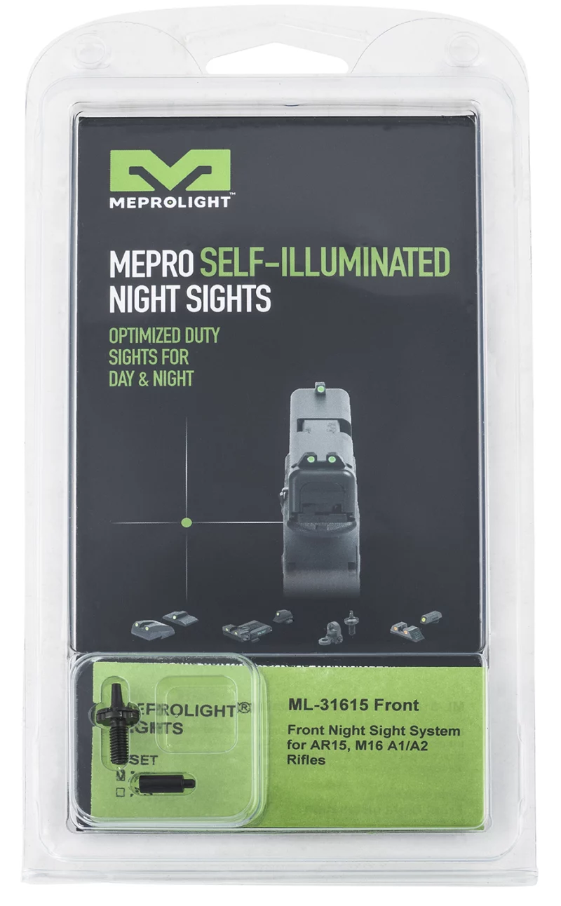 Meprolight USA 1316153101 Tru-Dot Self Illuminated AR 15/M-16/M-4 Sight Black- Green Front Sight Post