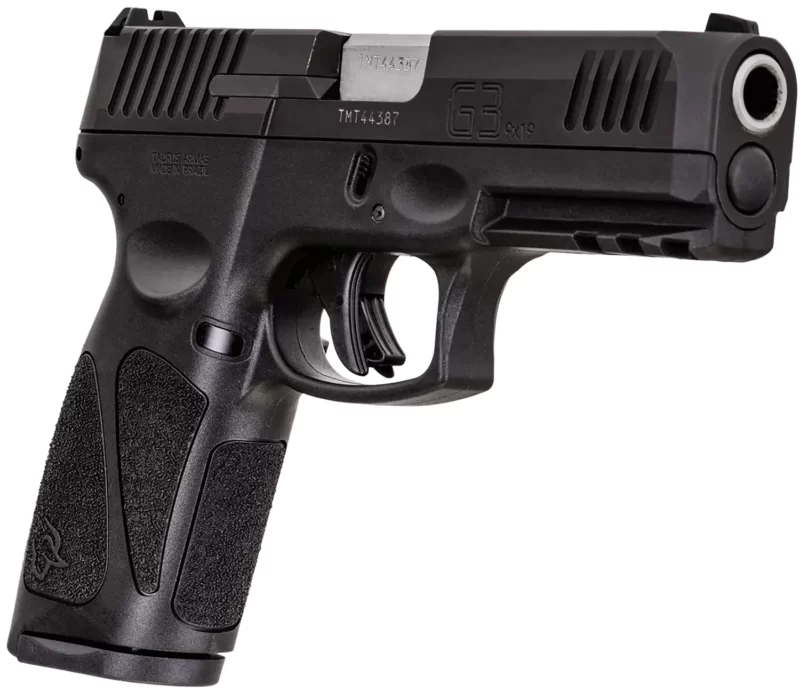 Taurus 1G3B94110 G3 9mm Luger 10+1 4" Barrel, Black Finish Picatinny Rail Frame, Serrated Matte Black Tenifer Steel Slide, Polymer Grip Includes 2 Mags
