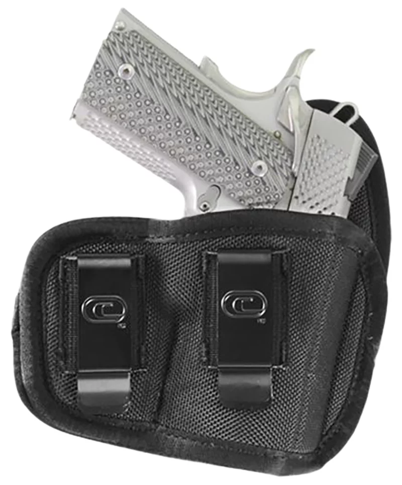 Crossfire Shooting Gear CRFCYCLSA1M1R The Cyclone IWB/OWB Size 01 Black Foam Laminate Belt Clip Fits Micro 1-1.50" Barrel Right Hand