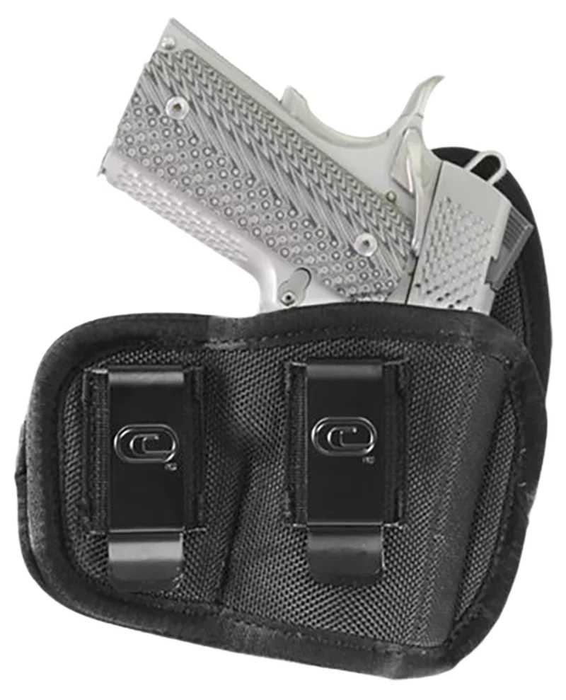 Crossfire Shooting Gear CRFCYCLSA1S2R The Cyclone IWB/OWB Size 02 Black Foam Laminate Belt Clip Fits Subcompact 2-2.50" Barrel Right Hand