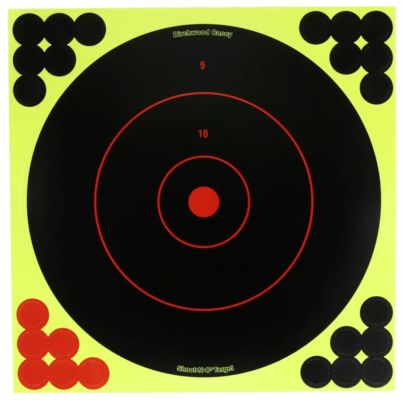 Birchwood Casey TDSNC1212PK Target Dispenser Adhesive Paper 12" Bullseye, Includes Pasters 12 PK