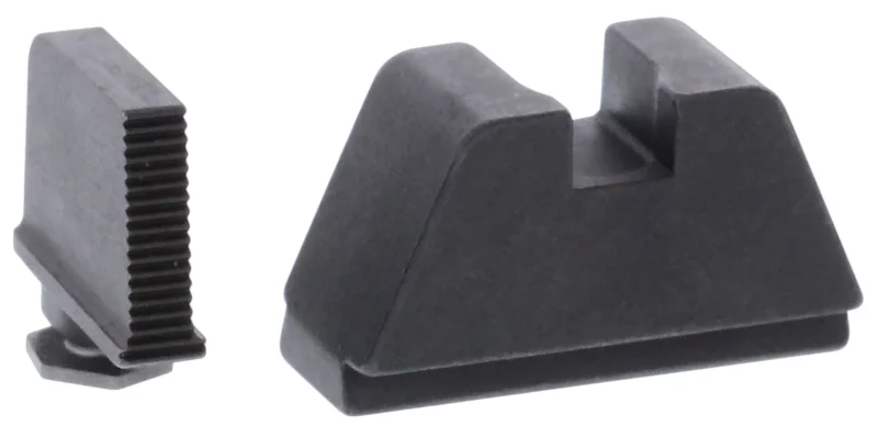 AmeriGlo GL470 Optic Compatible Sight Set for Glock 2XL Tall Serrated Front Sight- Black Rear Sight