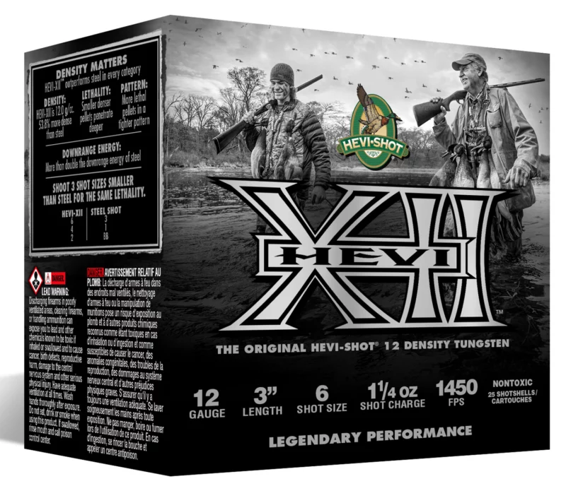 HEVI-Shot HS53306 HEVI-XII 12Gauge 3" 1 1/4oz Tungsten 6Shot 25 Per Box/10 Case