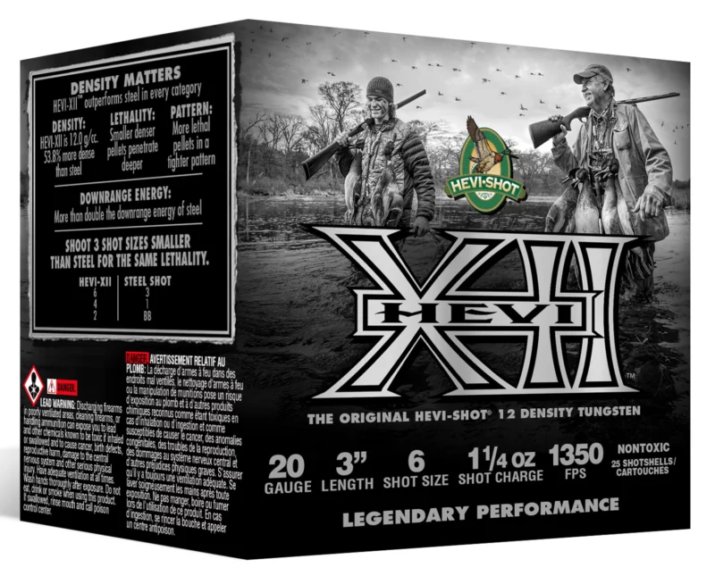 HEVI-Shot HS53206 HEVI-XII 20Gauge 3" 1 1/4oz Tungsten 6Shot 25 Per Box/10 Case
