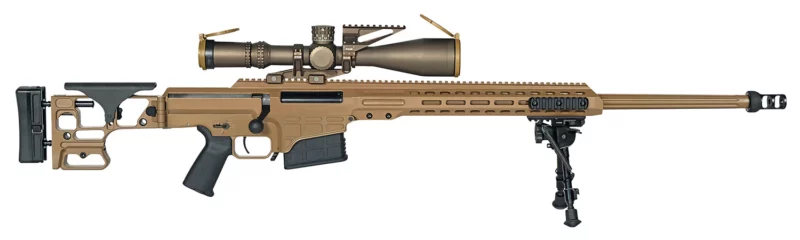 Barrett 19246 MK22 Mod 0 300 Norma Mag 10+1 26" Fluted Barrel, Coyote Cerakote Side Folding Stock w/Adjustable Comb, Barrett M-Lok Rail System, Black Polymer Grip, Nightforce ATACR 7-35x56mm