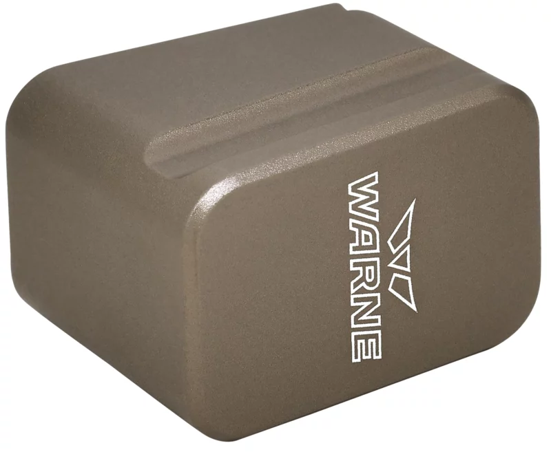 Warne 3113 Magazine Extension made of 6061-T6 Aluminum with Hardcoat Anodized Flat Dark Earth Finish for Glock 17, 22 Magazines (Adds 5rds 9mm Luger, 4rds 40 S&W)