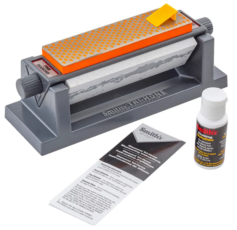 Smiths Products Tri-Hone Diamond Sharpener Coarse Coarse/Fine/Natural Gray