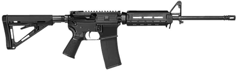 Del-Ton Inc RFTH16-MLOK Echo 316L 5.56x45mm NATO 16" 30+1 (1:9") Black Hard Coat Anodized Rec Black 5 Position Mil-Spec Stock/Magpul MOE Grip Right Hand