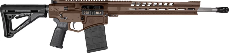 Diamondback DB1032C071 DB10 308 Win 18" 20+1 Midnight Bronze Adjustable Magpul CTR Stock Black Magpul MOE K2 Grip with Black Gold Lower 15" M-Lok