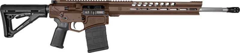 Diamondback DB1033M071 DB10 6.5 Creedmoor 20" 20+1,5+1 Midnight Bronze Adjustable Magpul CTR Stock Black Magpul MOE K2 Grip with Black Gold Lower 15" M-Lok