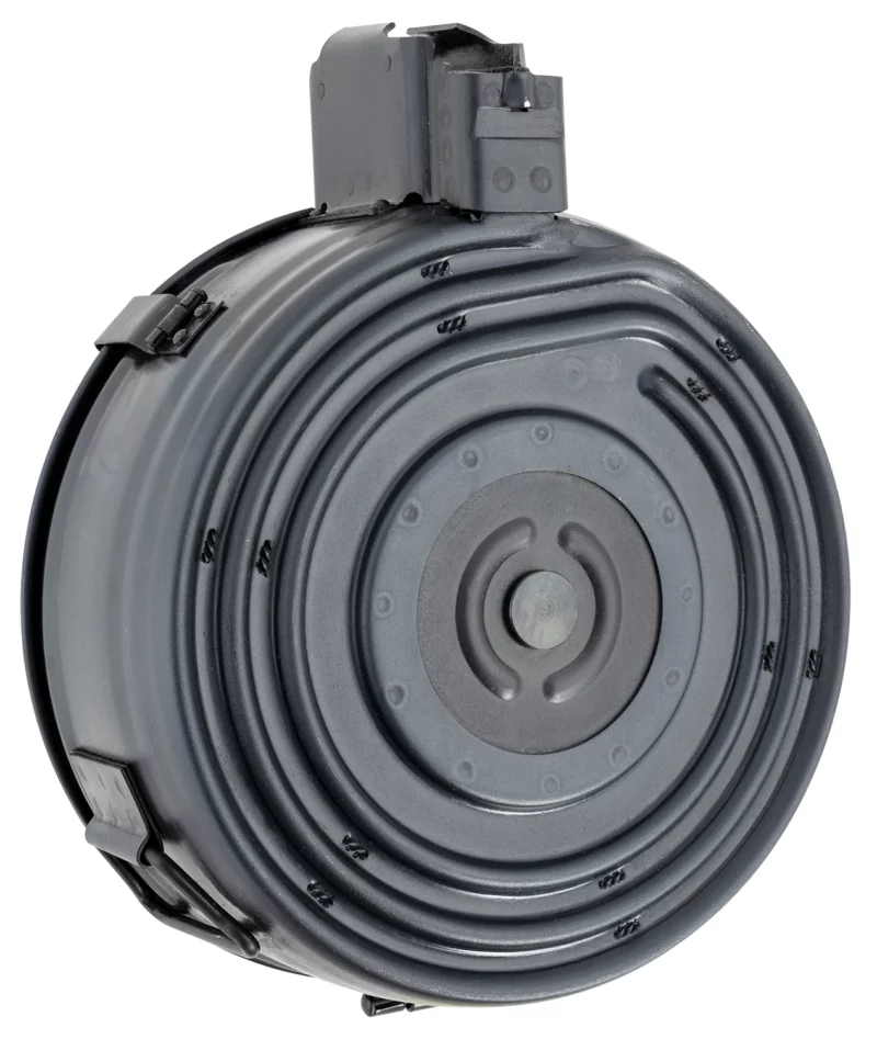 Century Arms MAAK78B AK 75rd 7.62x39mm Drum For AK-Platform Black Polymer