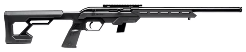Savage Arms 45120 64 Precision 22 LR 20+1 16.50" Matte Black Carbon Steel Threaded Heavy Barrel, Matte Black Drilled & Tapped Carbon Steel Receiver, M-Lok Compatible Forend, Synthetic Chassis Stock