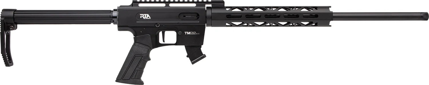 Rock Island TM22A18 TM22 22 LR Caliber with 10+1 Capacity, 18" Barrel, Black Anodized Metal Finish & Fixed Black Anodized Synthetic Stock, Right Hand Ambidextrous Hand (Compact)