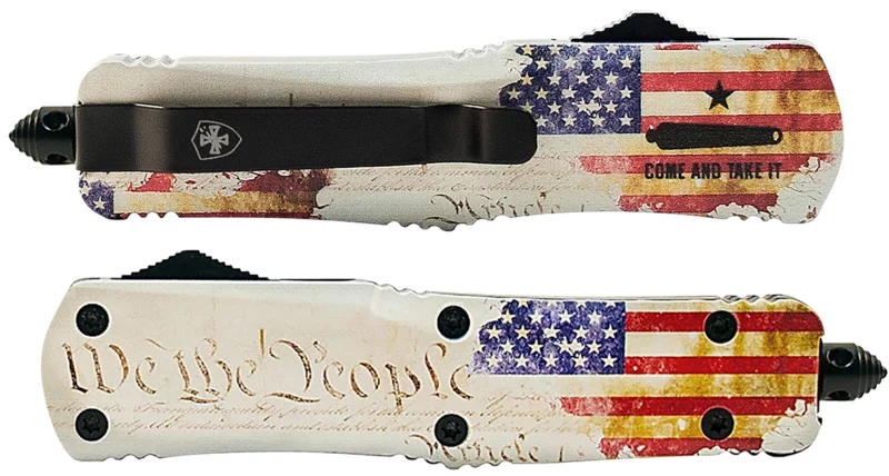 Templar Knife SWTP131 We The People 3" OTF Dagger Plain Black 58R SS Blade