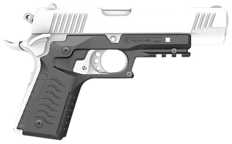 Recover Tactical CC3H-01 Grip & Rail System Black Polymer Picatinny for Standard Frame 1911
