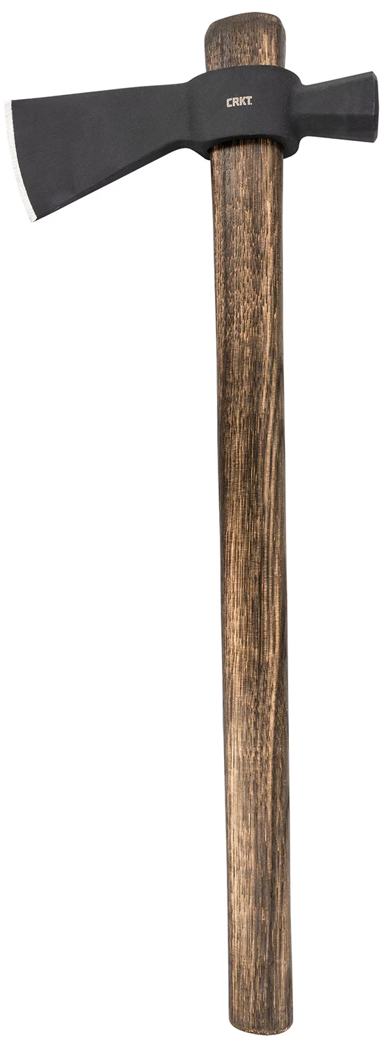CRKT 2724 Chogan Hammer 2.60" Blade 1055 Carbon Steel Blade Tennessee Hickory Handle 17.88" Long Axe w/Hammer