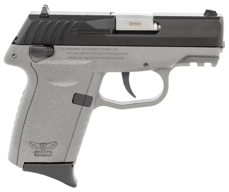 SCCY Industries CPX1CBSGG3 CPX-1 Gen3 9mm Luger 10+1 3.10" Sniper Gray Polymer w/Picatinny Rail Serrated Black Nitride SS Slide Sniper Gray Polymer Grip