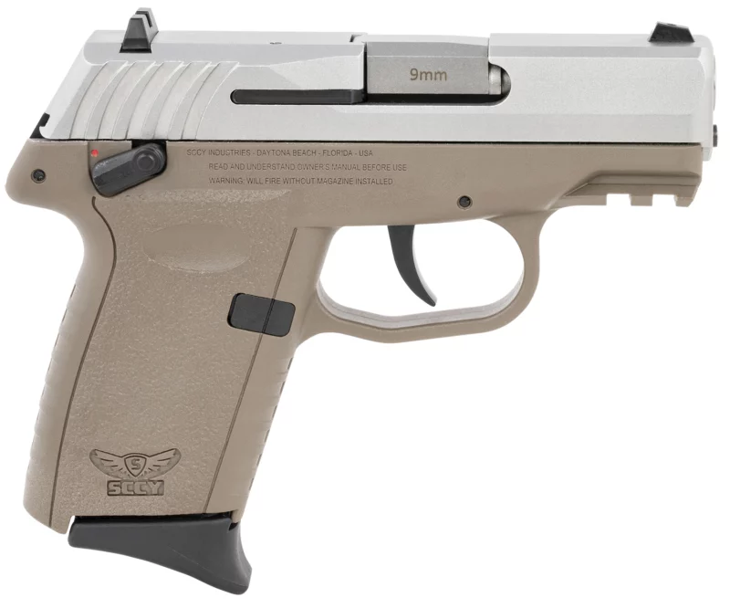SCCY Industries CPX1TTDEG3 CPX-1 Gen3 9mm Luger 10+1 3.10" Flat Dark Earth Polymer w/ Picatinny Rail Serrated SS Slide Flat Dark Earth Polymer Grip
