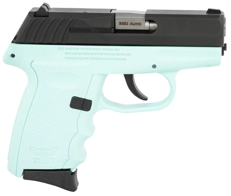 SCCY CPX-3CBSBG3 380 BLK SLIDE S-BLU GRPNO SFE 10R