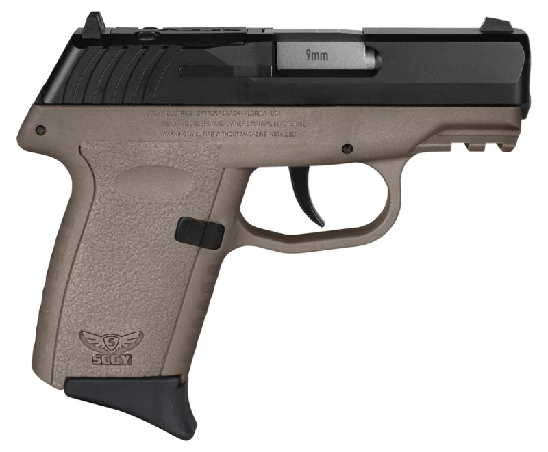 SCCY Industries CPX2CBDERDRG3 CPX-2 Gen3 RD 9mm Luger 10+1 3.10" Flat Dark Earth Polymer w/ Picatinny Rail Serrated Black Nitride SS Slide Flat Dark Earth Polymer Grip