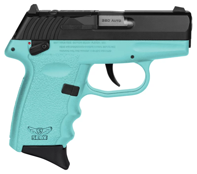 SCCY Industries CPX4CBSBRDRG3 CPX-4 RD 380 ACP 10+1 2.96" SCCY Blue Polymer/Serrated Black Nitride Stainless Steel Slide/Finger Grooved SCCY Blue Polymer Grip