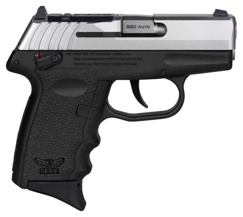 SCCY Industries CPX4TTBKRDRG3 CPX-4 RD 380 ACP 10+1 2.96" Black Polymer/Serrated Stainless Steel Slide/Finger Grooved Black Polymer Grip