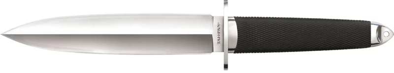 Cold Steel CS-35AA San Mai Tai Pan 7.50" Fixed Spear Point Plain VG-10 San Mai Blade/ Black Textured/Oval Kray-Ex Handle Includes Sheath