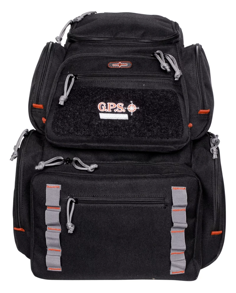 GPS Bags 1712BPB Pistolero Backpack Black/Gray Holds 5 Handguns