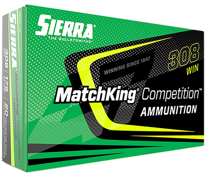 Sierra A227501 MatchKing Competition 308Win 175gr Sierra MatchKing BTHP 20 Per Box/10 Case