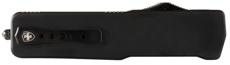 Templar Knife LABR321 Premium Lightweight Large 3.50" OTF Drop Point Plain Black Oxide Stonewashed Powdered D2 Steel Blade/5.25" Black Rubber/Aluminum Handle