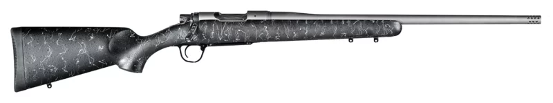 Christensen Arms CA10280413411 Mesa 308 Win 4+1 22" Threaded Barrel, Tungsten Gray Cerakote, Black with Gray Webbing Stock