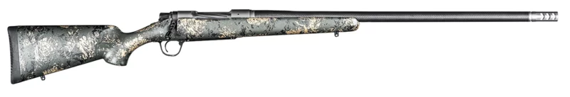 Christensen Arms 8010613400 Ridgeline FFT 6.5 Creedmoor 4+1 20" Carbon Fiber/Threaded Barrel, Stainless Steel, Green with Black/Tan Accents Stock