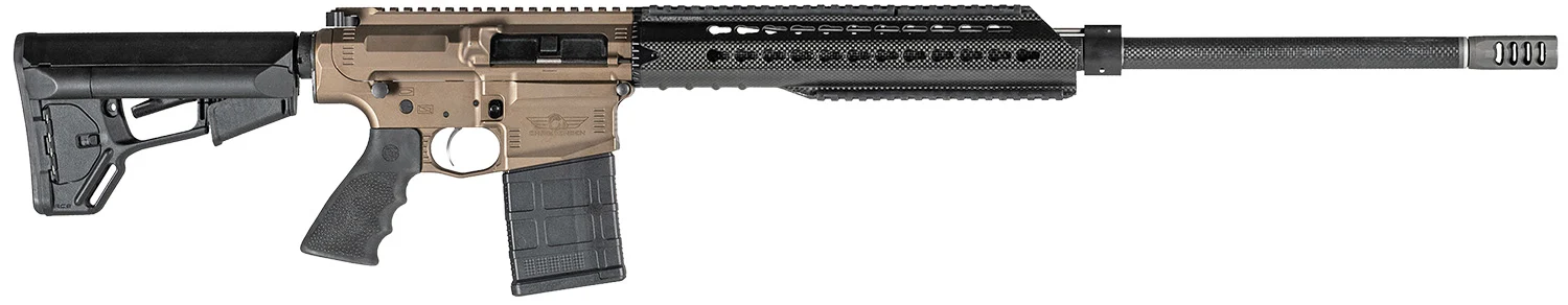 Christensen Arms CA101543139236 CA-10 DMR 6.5 Creedmoor 20+1 22" Barrel, Burnt Bronze Cerakote Metal Finish, Black Adjustable Magpul STR Stock, Black Polymer Grip