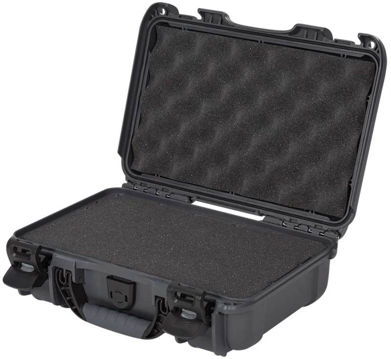 Nanuk 9091007 909 Waterproof & Airline Approved Graphite Resin w/ Cubed Foam 11.44" L x 7" W x 3.68" H Interior Dimensions