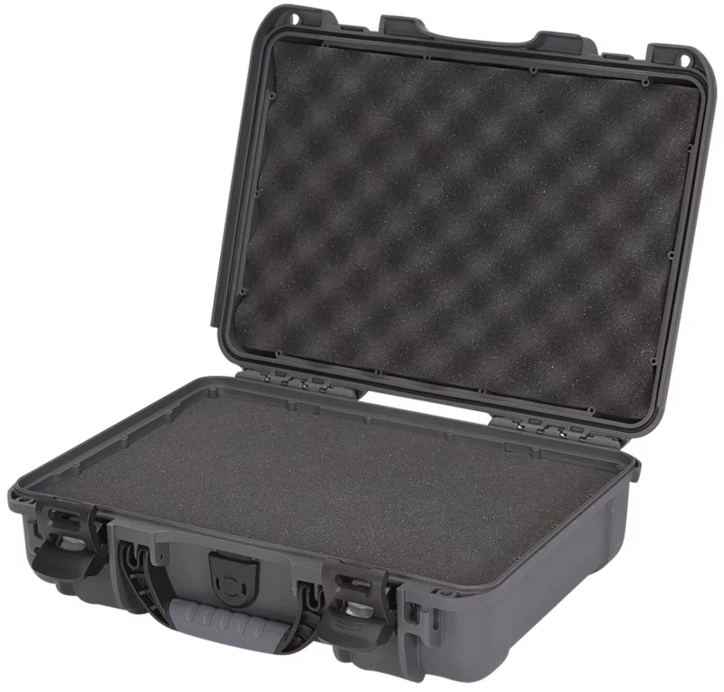 Nanuk 9101007 910 Waterproof Graphite Resin w/ Foam Padding&Airline Approved