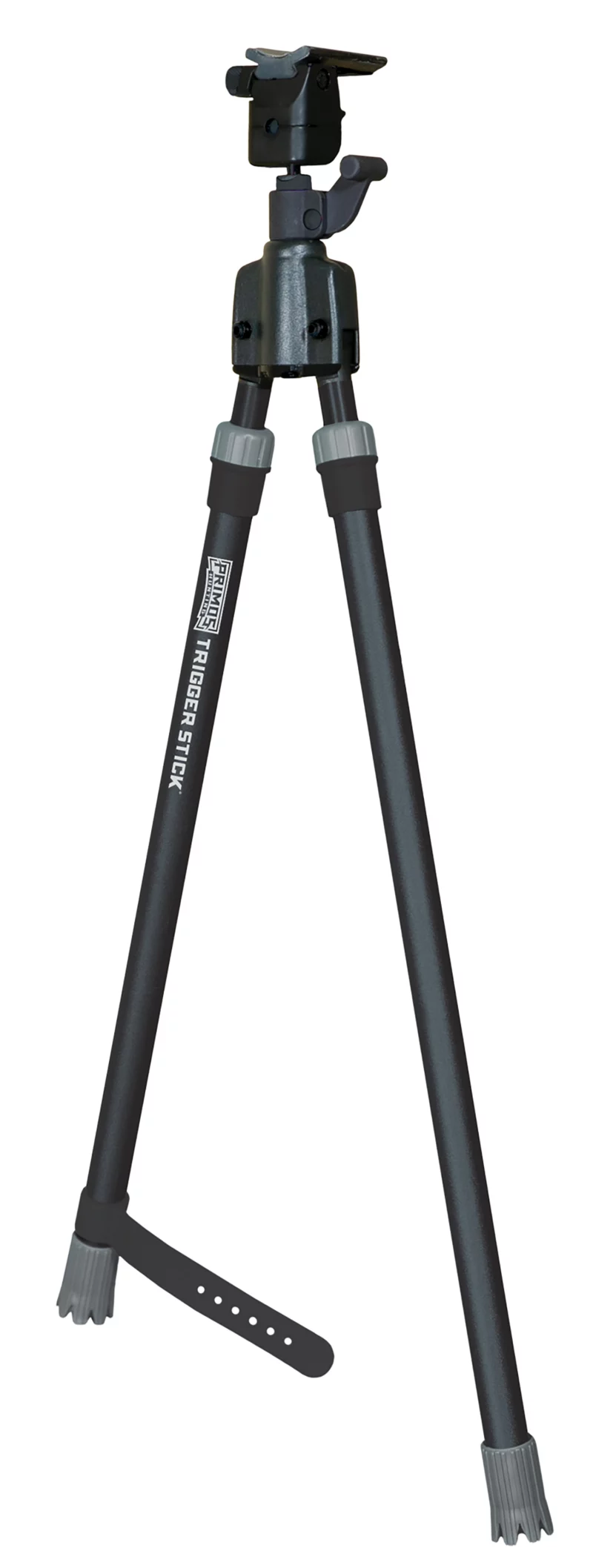 Primos 65826 Trigger Stick Bipod made of Steel with Black & Gray Finish, QD Swivel Stud Attachment Type & Medium Height (Clam Package)