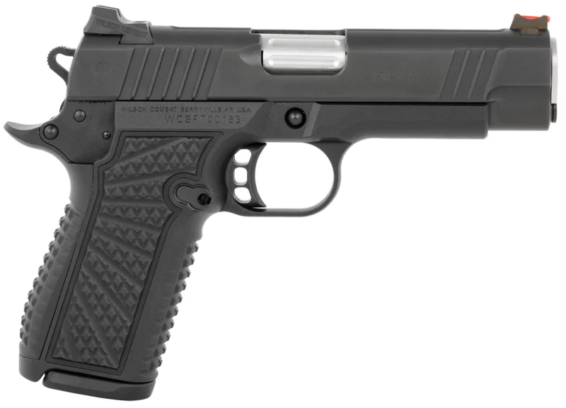 Wilson Combat SFT9CM42 SFT9 9mm Luger 15+1 (2) 4.25" Stainless, Black, Beavertail Frame, Integrated Grips, Fiber Optic Sights