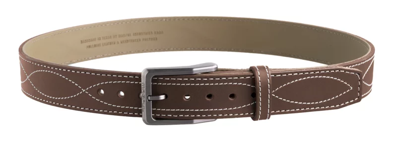 Magpul MAG127621044 Tejas EL Pistolero Chocolate Brown Bull Hide 44" 1.50" Wide Buckle Closure