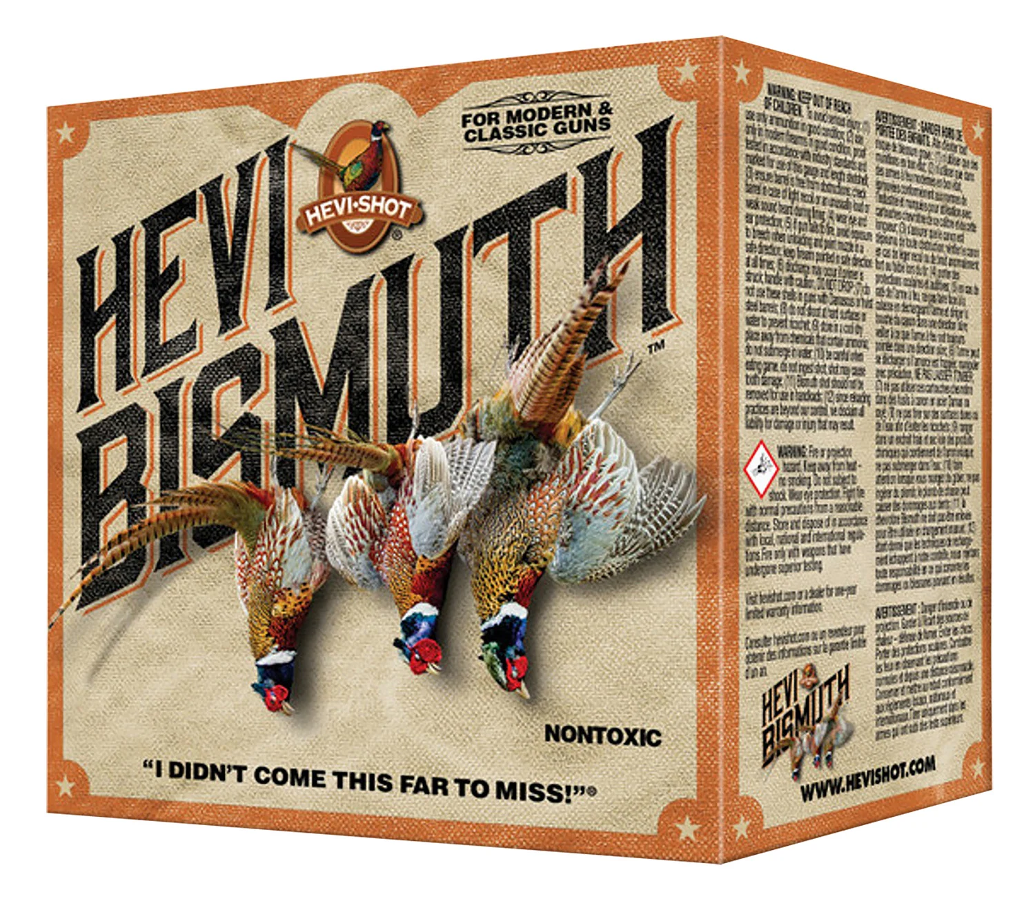HEVI-Shot HS16713 HEVI-Bismuth Upland 16Gauge 2.75" 1 1/8oz Bismuth 3Shot 25 Per Box/10 Case