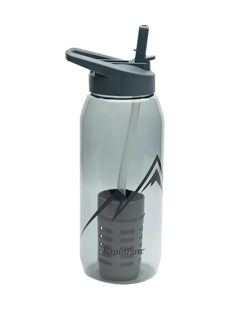 RapidPure 01600123 Purifier + Plastic Bottle 3.5" x 3.5" x 9.5", Includes Ultralight Straw