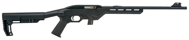 Citadel CIT22LRB Trakr 22 LR 10+1 18" Blued Steel Threaded Barrel & Receiver, Lightweight Synthetic Black Synthetic Stock